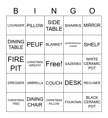 April BINGO Card