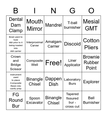 CDYE 1 Bingo Card