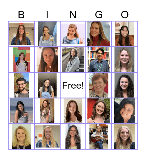 Child Life & Creative Arts Therapies 2025 Bingo! Bingo Card