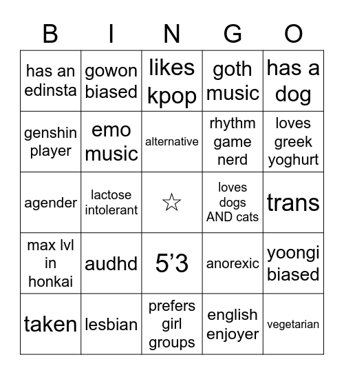 march’s Bingo Card