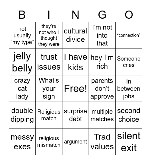 Pod Bingo Card