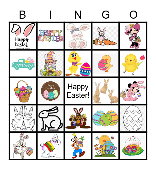 easter Bingo Card