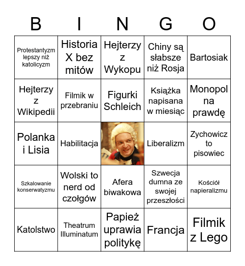 Piotr Napierała bingo Card