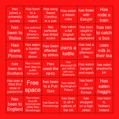 Forum 2023 Find someone who Bingo Card