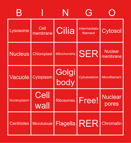 Cell Bingo Card