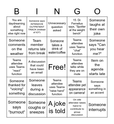 PCT Planning Day April 2023 Bingo Card
