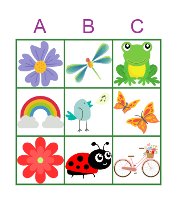 Spring Bingo Card