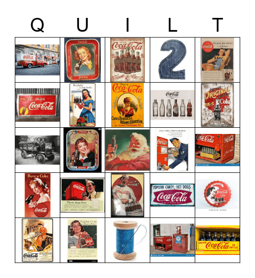 Vintage Coca Cola Bingo Card