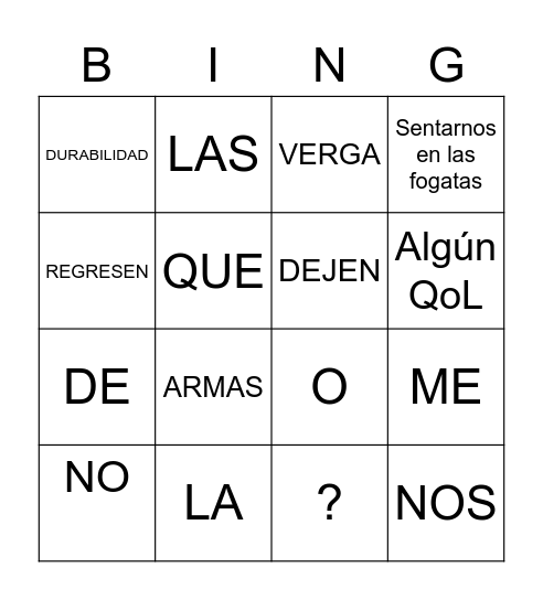 Direct de Zelda Bingo Card