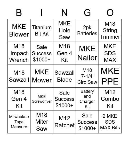 TLANE DEMO BINGO Card