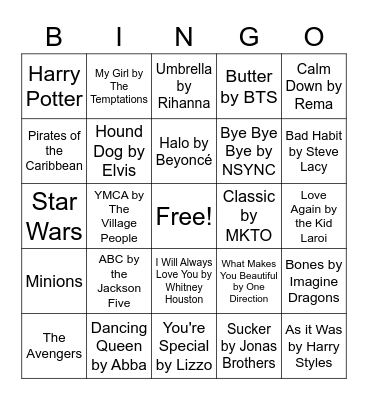 March Bingo Card