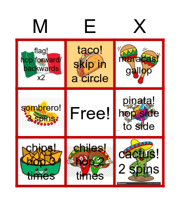 CINCO DE MAYO BINGO! Bingo Card