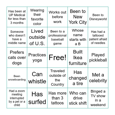 Bingo Card