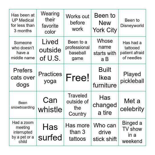 Bingo Card