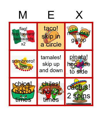 CINCO DE MAYO BINGO! Bingo Card