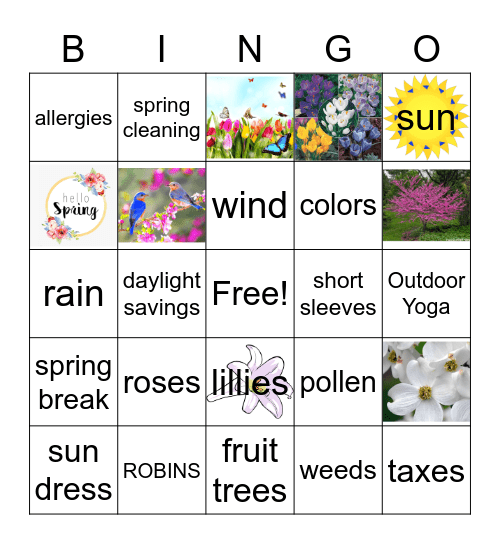 SPRINGO! Bingo Card
