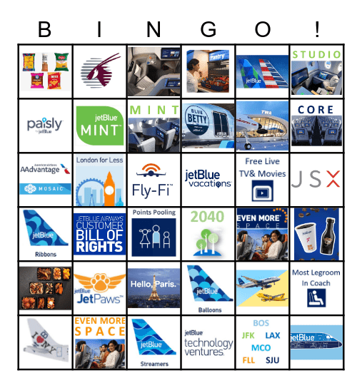 BLUE BINGO Card