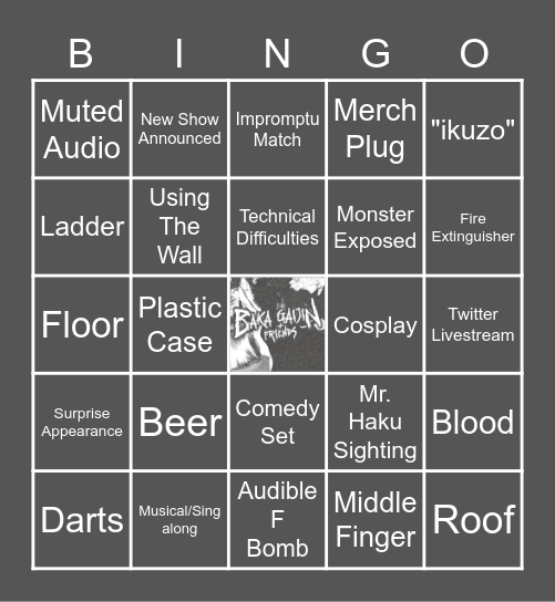 BAKA Bingo Card