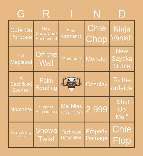 Bump & Bingo Card