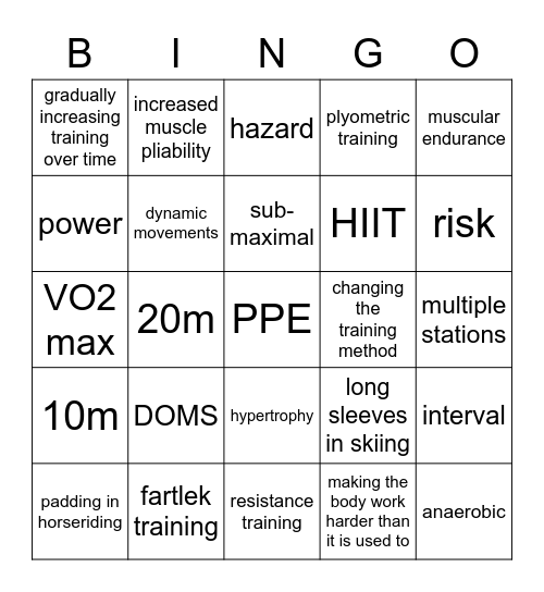 unit-2-physical-training-bingo-card