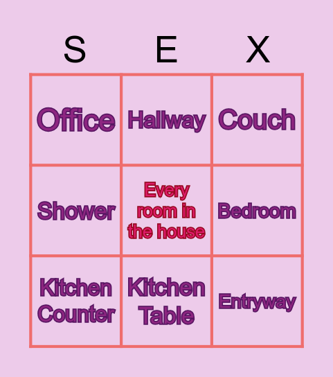 Sexcapades Bingo Card
