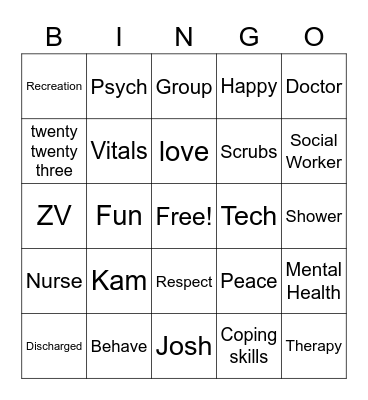 Beacon Bingo Card