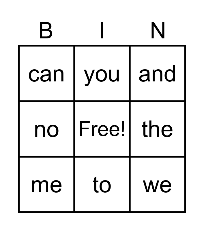 Sight Word List 1 And 2 Bingo Card sight-word-list-1-and-2-bingo-card
