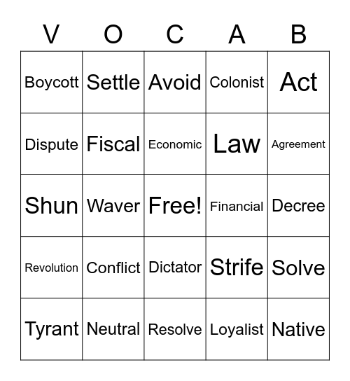Word Nerds Cycle 6 (Unit 7) Bingo Card