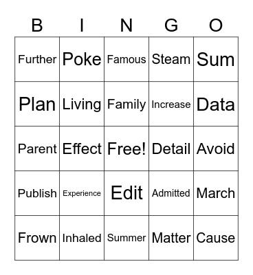 BINGO Card