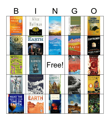 Book Bingo #15: Earth Bingo Card