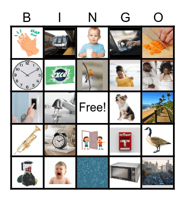 Everyday Sounds Bingo Card