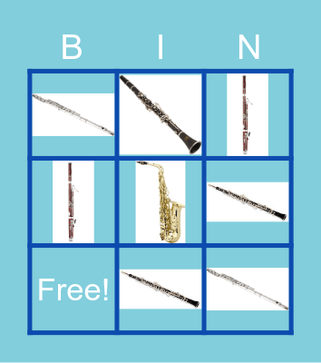 Woodwind Family Bingo Card