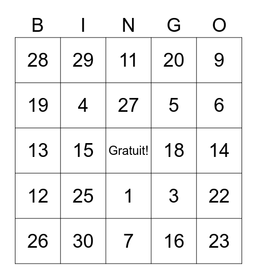 french-numbers-1-30-bingo-card