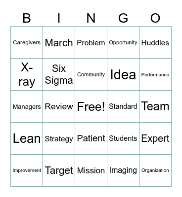 Buzzword Bingo Card