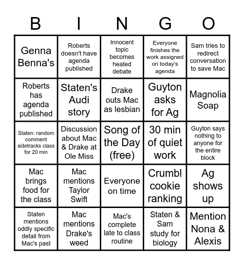 AP Research Bingo Card