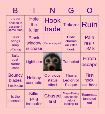 Survivor Bingo Card