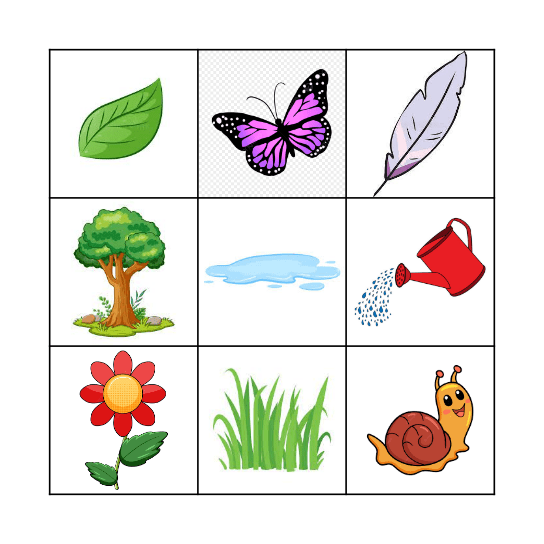 spring bingo Card