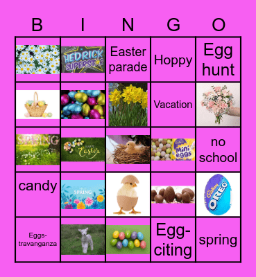 Easter BINGO Card