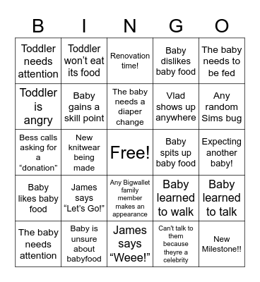 Growing Together LP! Bingo Card