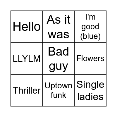 BINGO Card