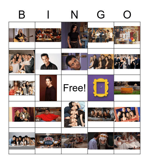 F.R.I.E.N.D.S. Bingo Card