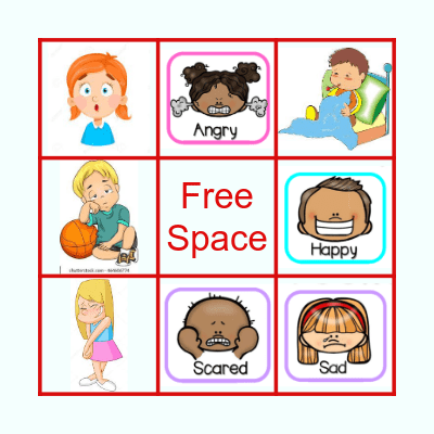 Emotion Bingo Card