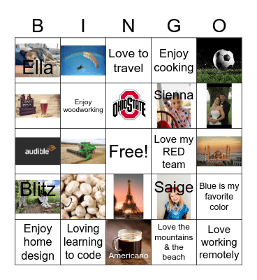 Susannah's favorites Bingo Card