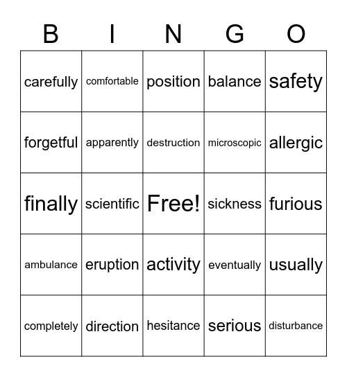 Bingo Card