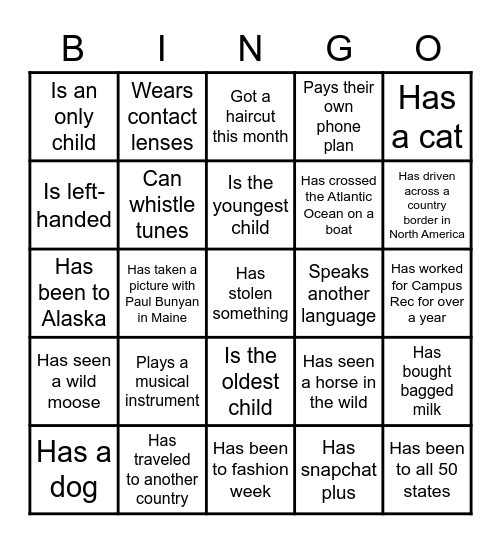 March Staff Meeting Bingo Card