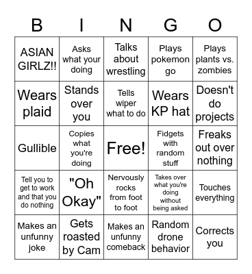 Edward the third Bingo Card