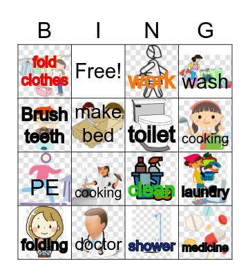 ADL BINGO Card