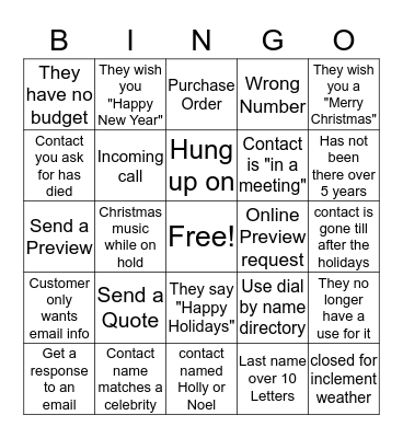 Grey House Bingo Card