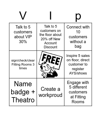 Loyalty Bingo Card