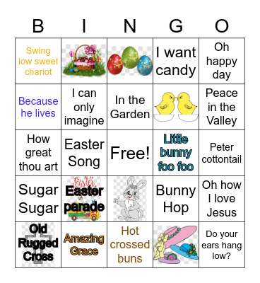 Easter  Bingo Card